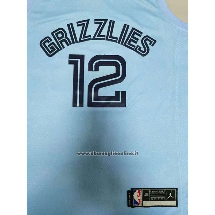 Maglia Memphis Grizzlies Ja Morant #12 Statement 2020 Blu